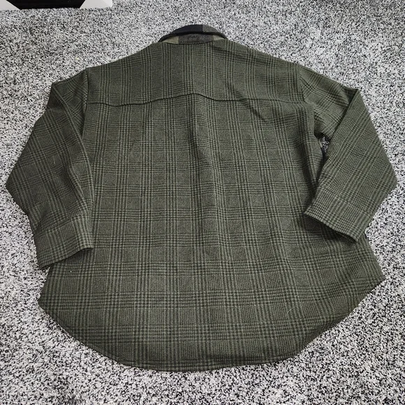 Seve Madden Sophia Shacket /Jacket, pockets Green/ Sage/ Black Plaid Women' Sz L - Picture 7 of 8